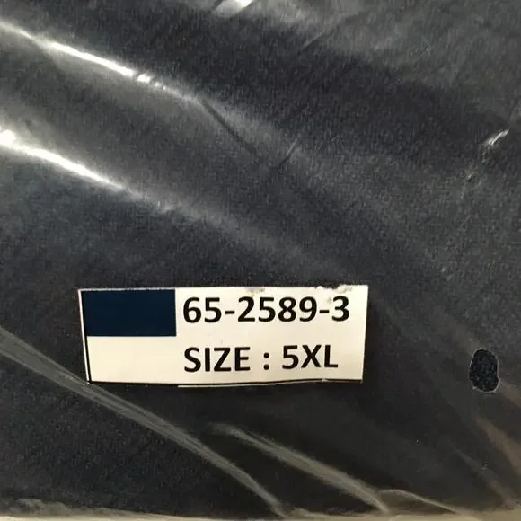 KINGSIZE Vintage Mens Big 5XL DRAWSTRING PULLOVER  NEW NIP XXXXXL   #9 navy - Picture 5 of 8